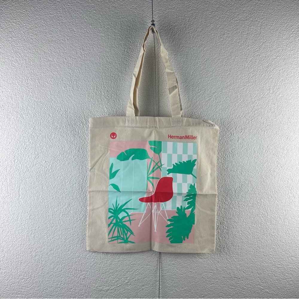 Herman Miller l Mid-Century Designer Furniture Eames Chair Plants Reusable Tote